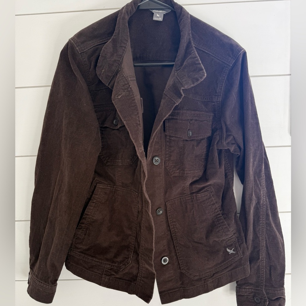 Eddie Bauer Brown Corduroy Jacket Women’s Size M